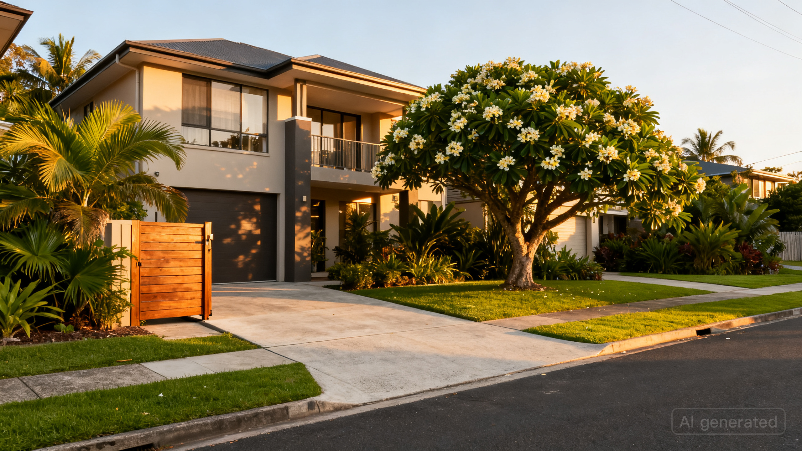 Singapore landed property with tropical garden