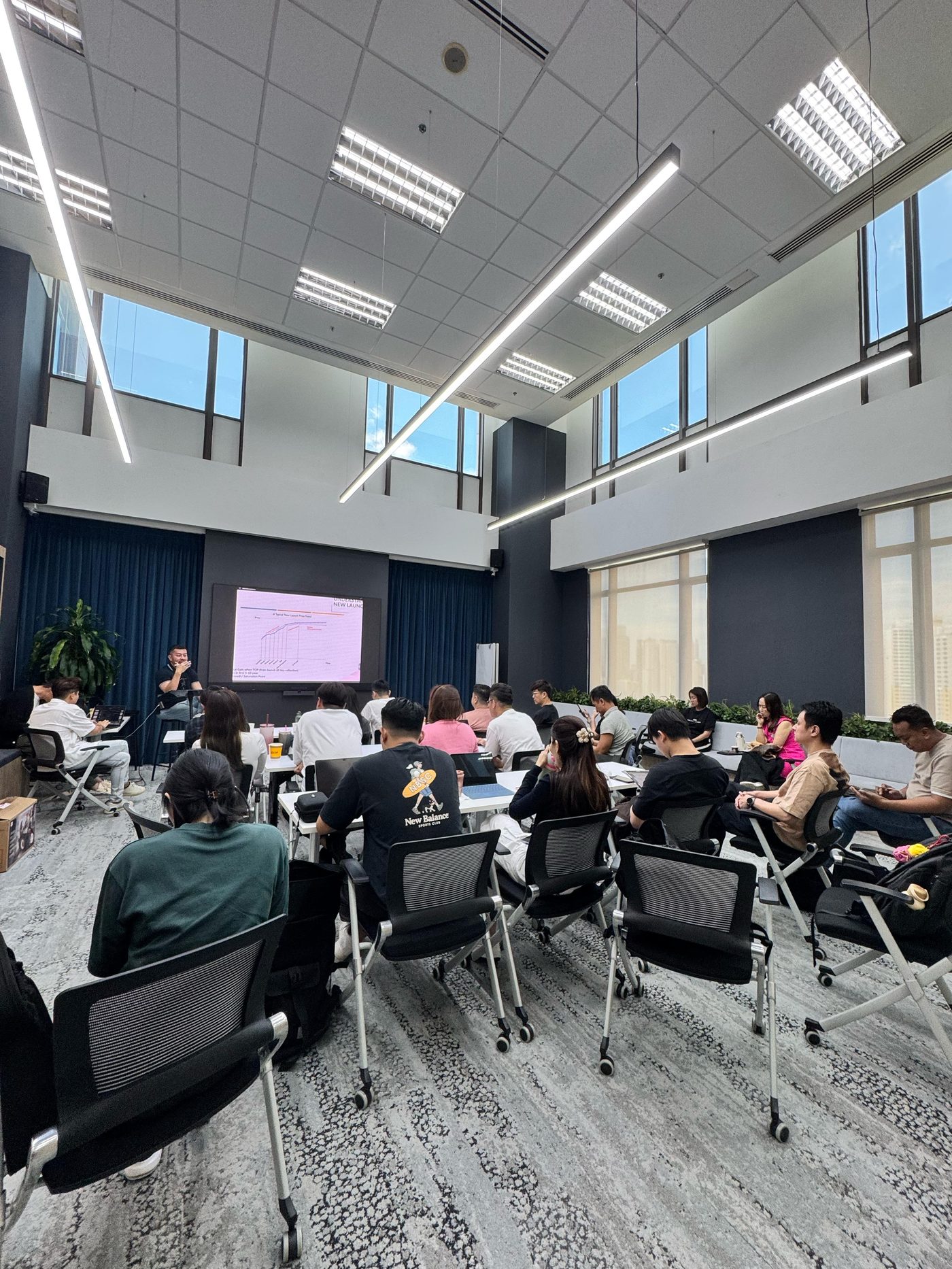 New Launch training session in conference room